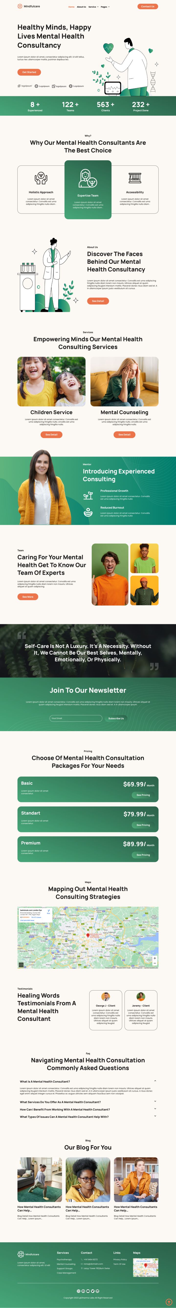 WordPress шаблон ThemeForest Mindfulcare