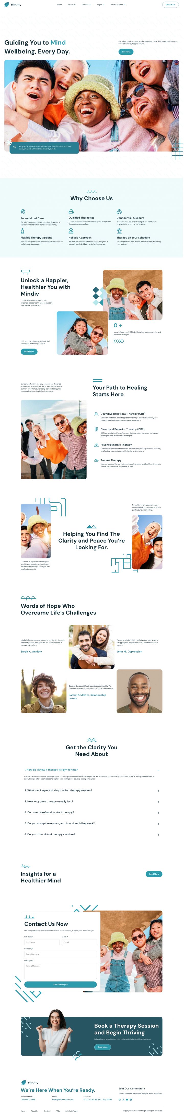 WordPress шаблон ThemeForest Mindiv