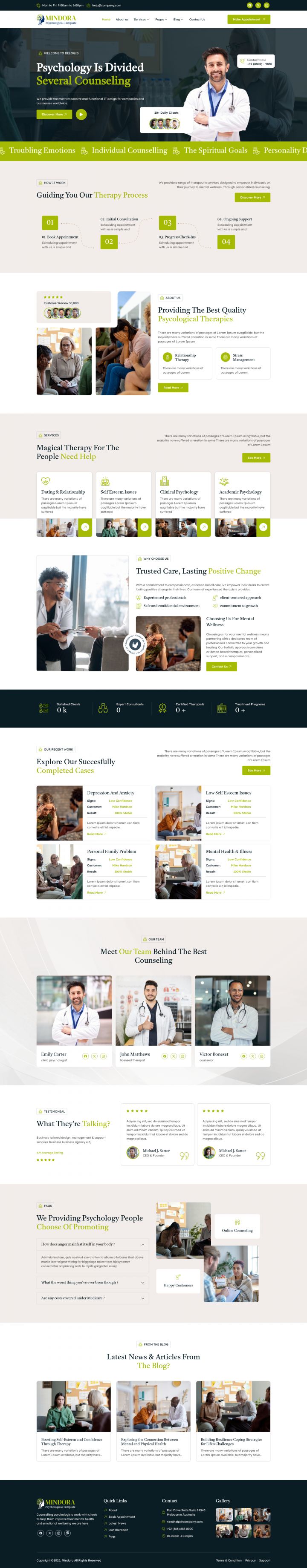 WordPress шаблон ThemeForest Mindora