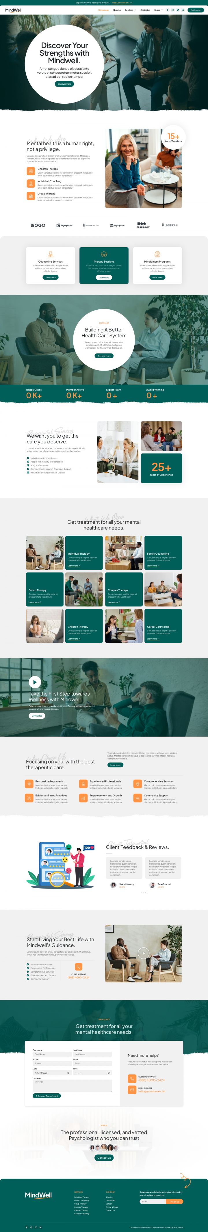 WordPress шаблон ThemeForest MindWell