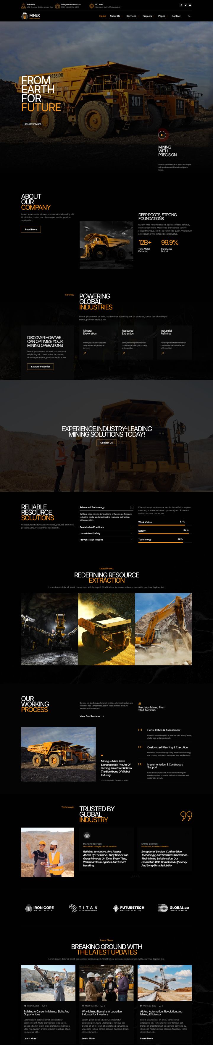 Шаблон ThemeForest Minex WordPress шаблон ThemeForest Minex