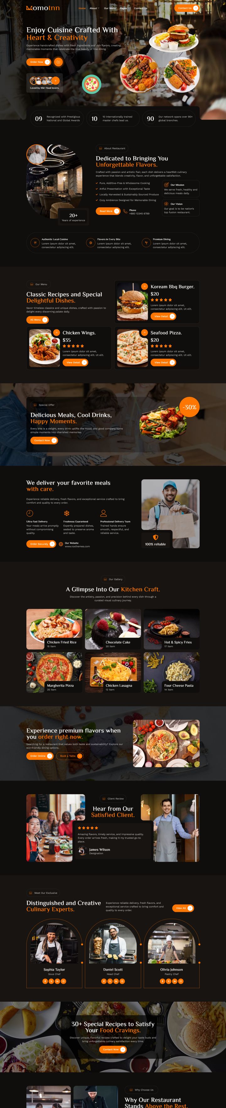 WordPress шаблон ThemeForest MomoInn