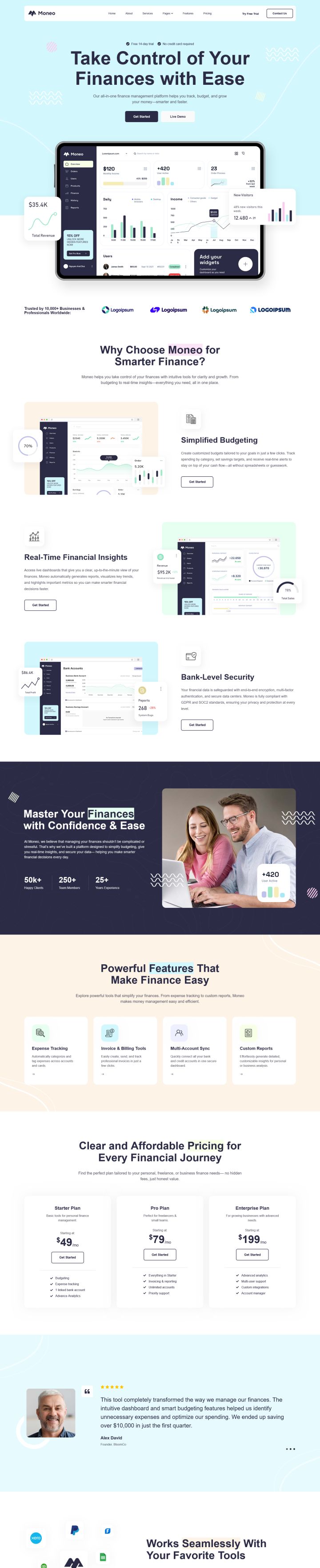 Шаблон ThemeForest Moneo WordPress шаблон ThemeForest Moneo