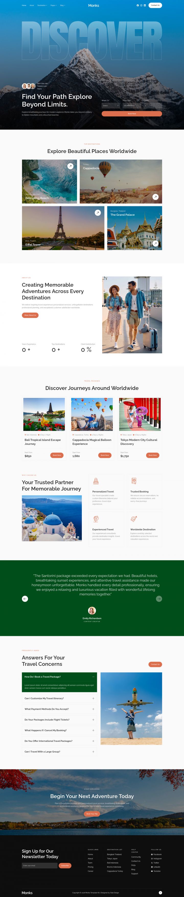 WordPress шаблон ThemeForest Monks