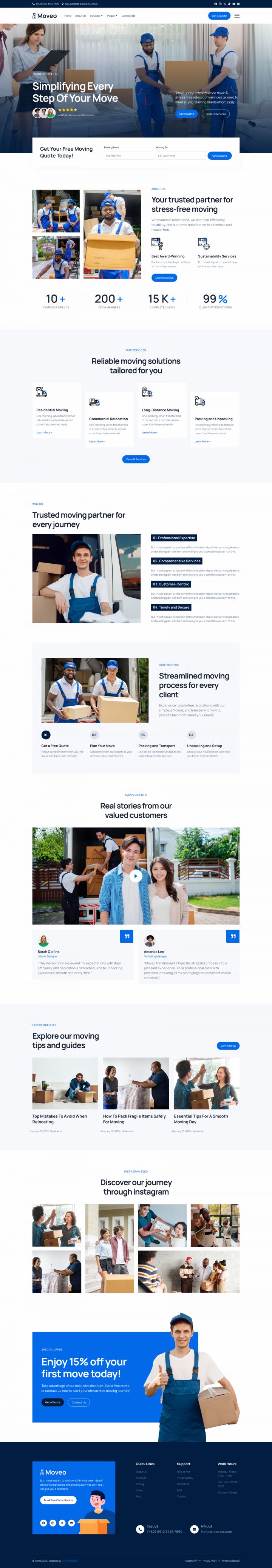 WordPress шаблон ThemeForest Moveo