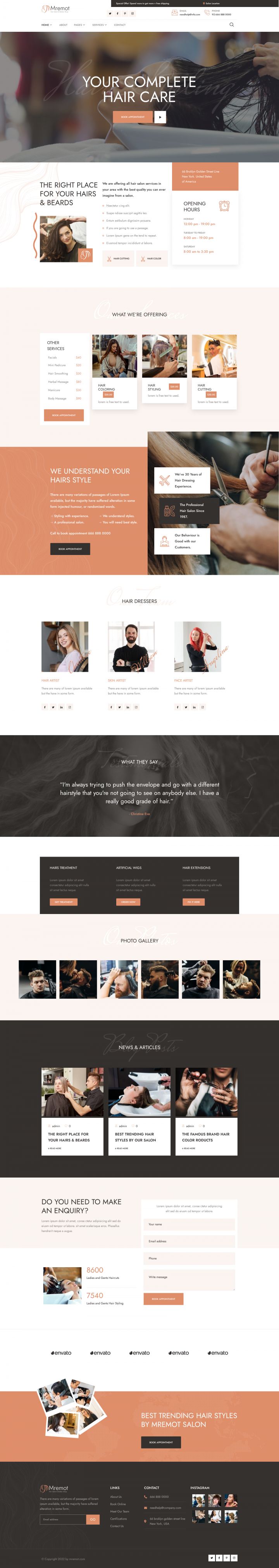 WordPress шаблон ThemeForest Mremot