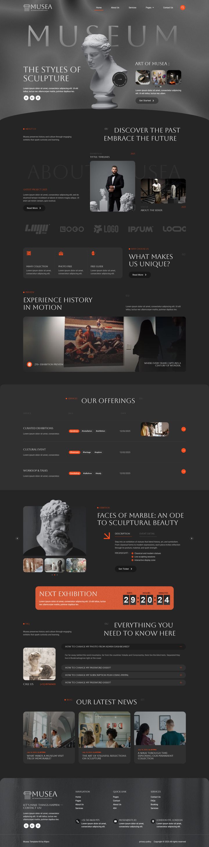 Шаблон ThemeForest Musea WordPress шаблон ThemeForest Musea
