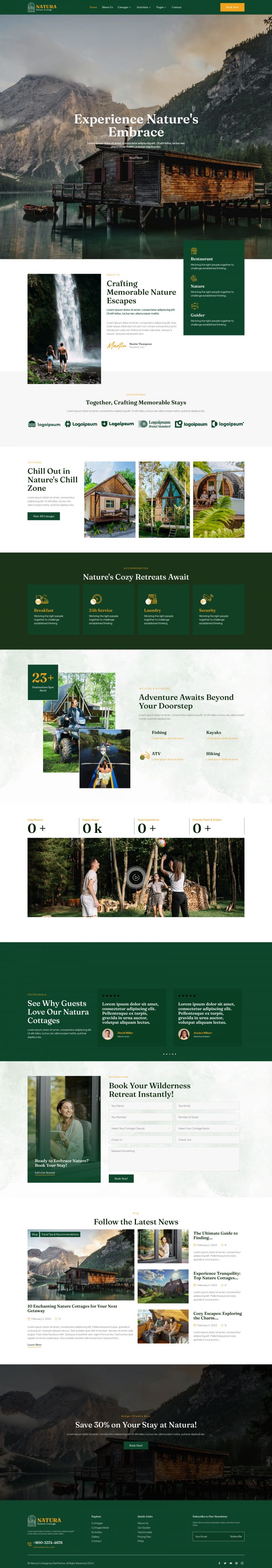 Шаблон ThemeForest Natura WordPress шаблон ThemeForest Natura