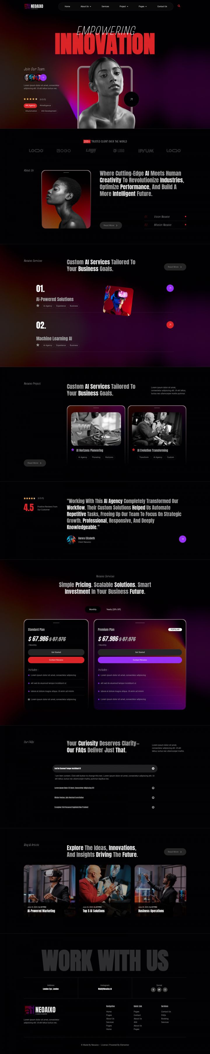 WordPress шаблон ThemeForest Neoaixo