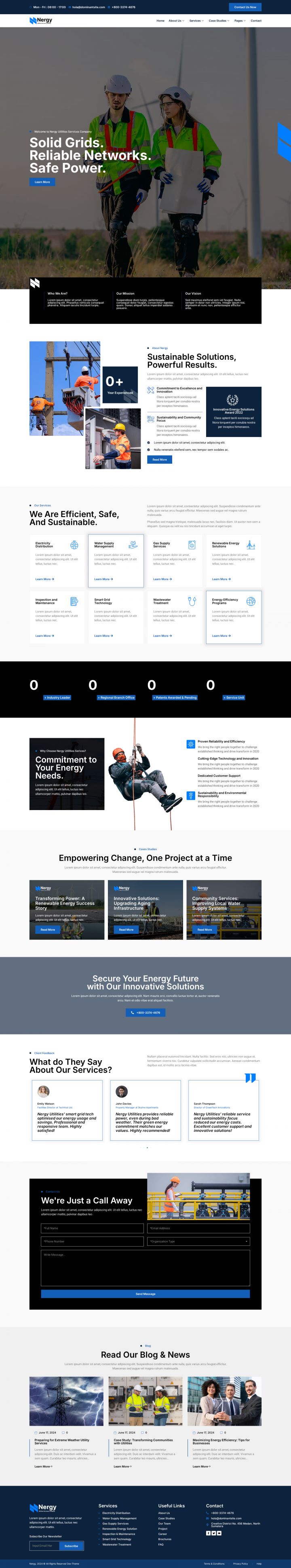 Шаблон ThemeForest Nergy WordPress шаблон ThemeForest Nergy
