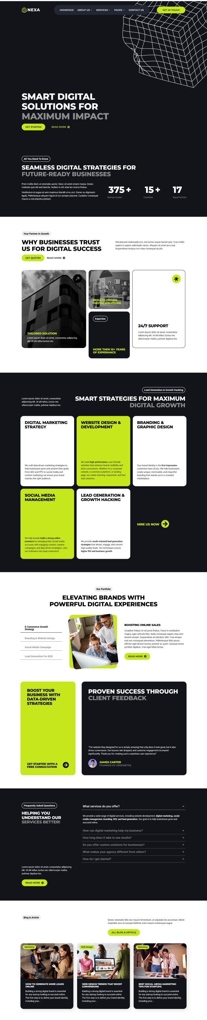 WordPress шаблон ThemeForest Nexa