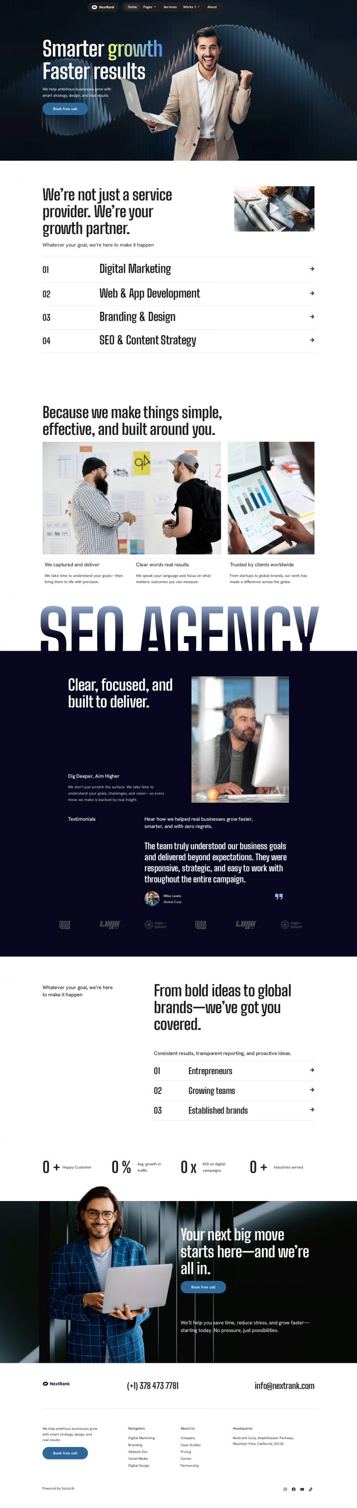 WordPress шаблон ThemeForest Nextrank