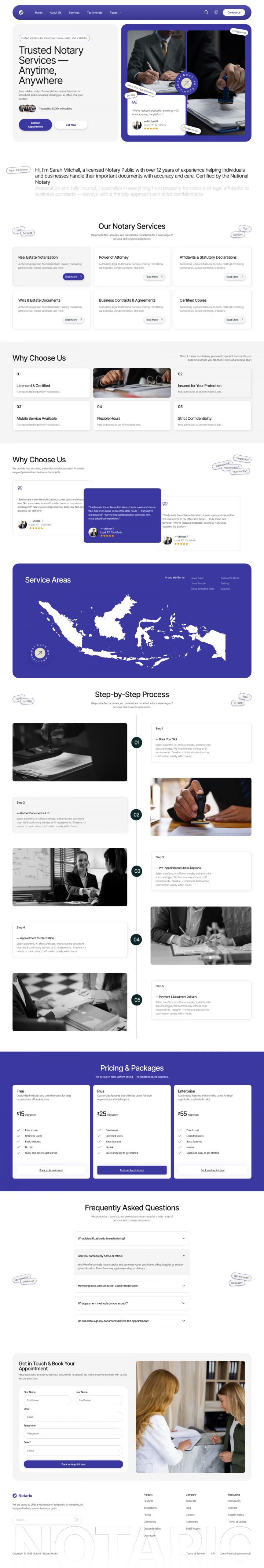 WordPress шаблон ThemeForest Notario
