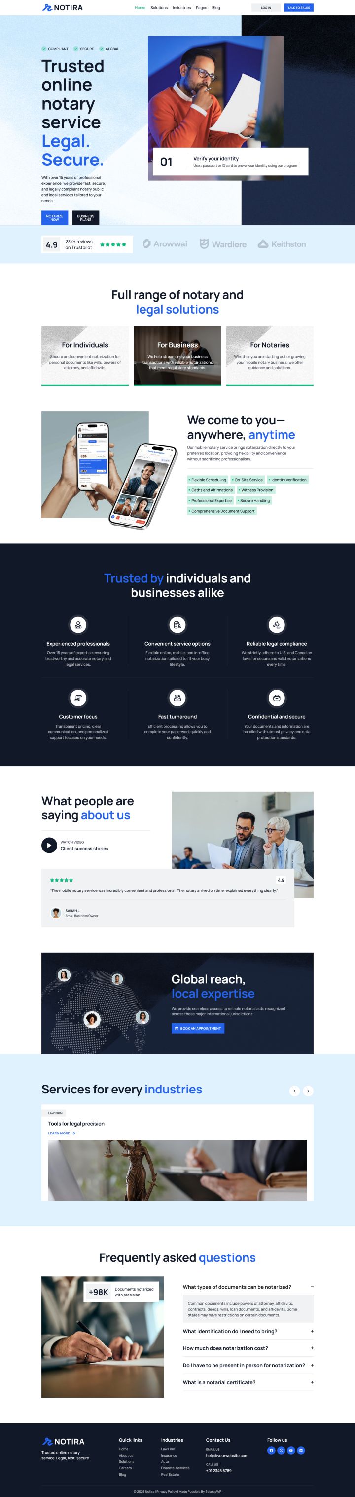 Шаблон ThemeForest Notira WordPress шаблон ThemeForest Notira