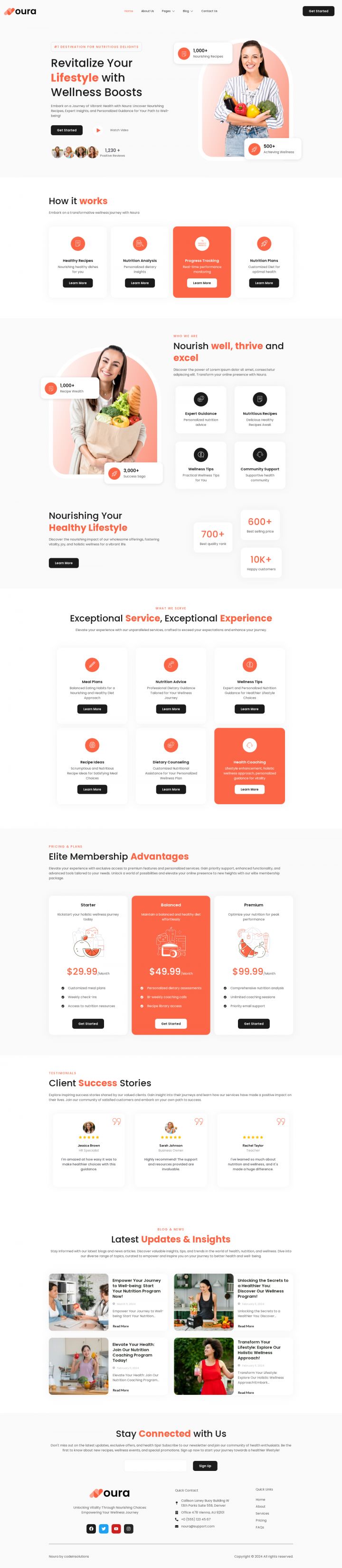 WordPress шаблон ThemeForest Noura