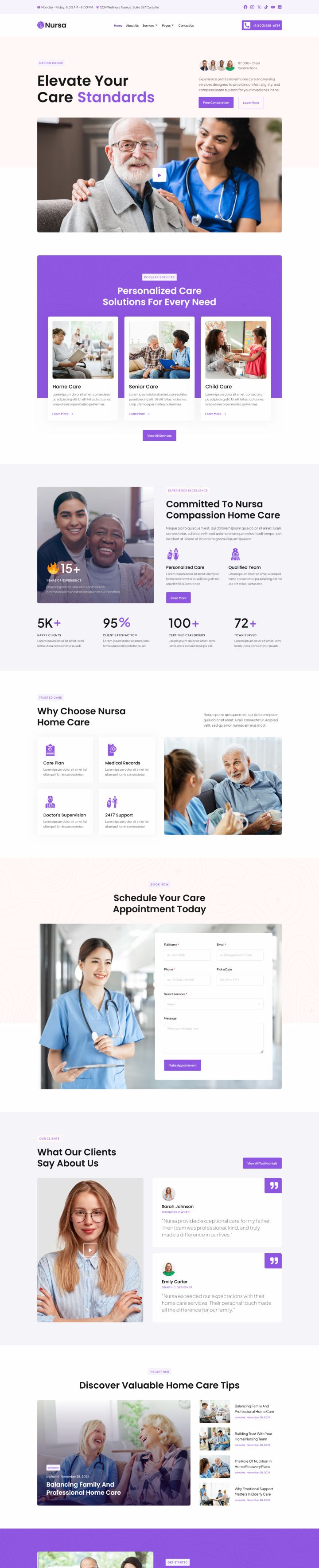 Шаблон ThemeForest Nursa WordPress шаблон ThemeForest Nursa