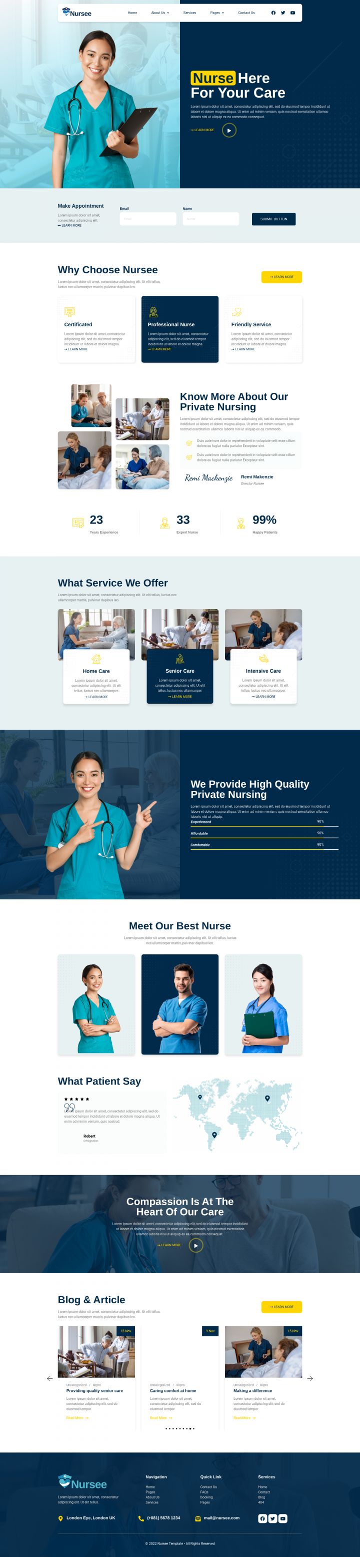 WordPress шаблон ThemeForest Nursee