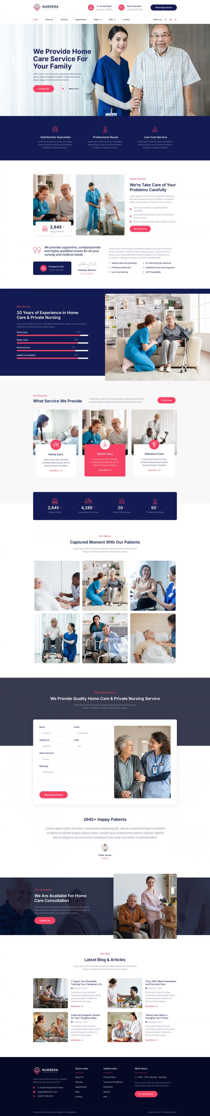 WordPress шаблон ThemeForest Nursera