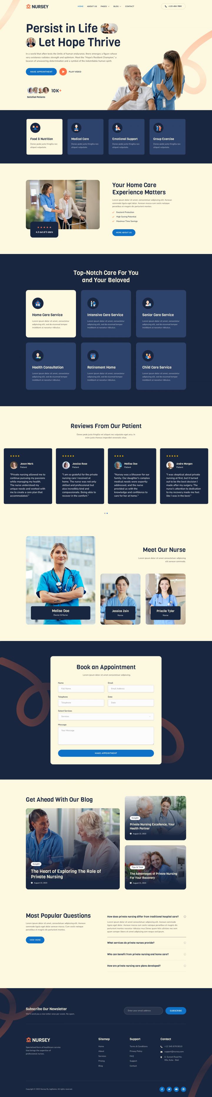 WordPress шаблон ThemeForest Nursey