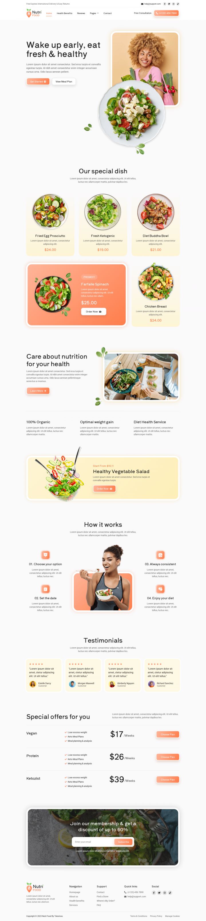 WordPress шаблон ThemeForest Nutri Food