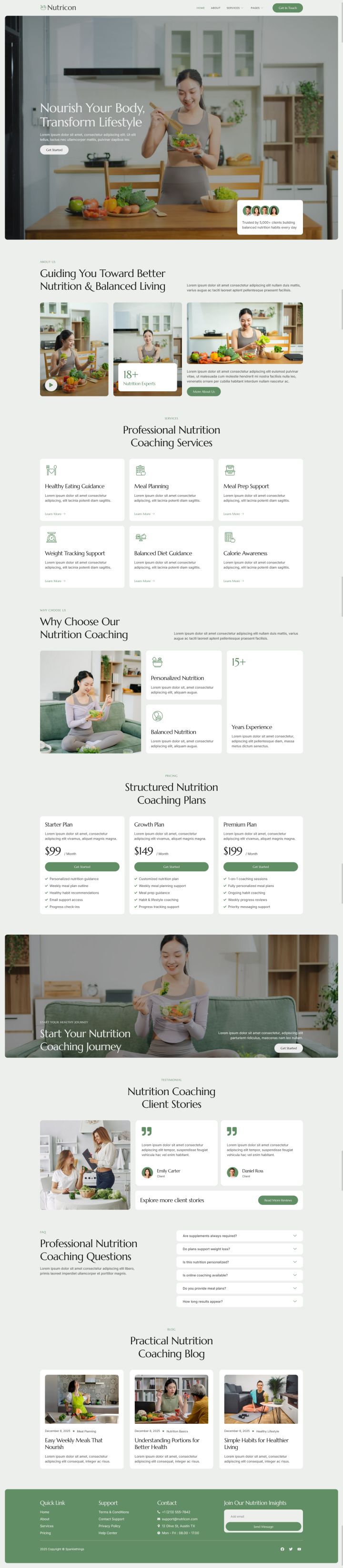 WordPress шаблон ThemeForest Nutricon