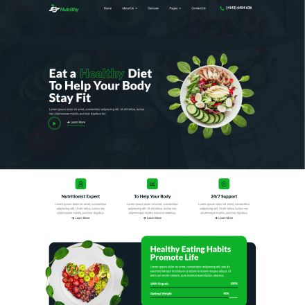ThemeForest Nutrithy