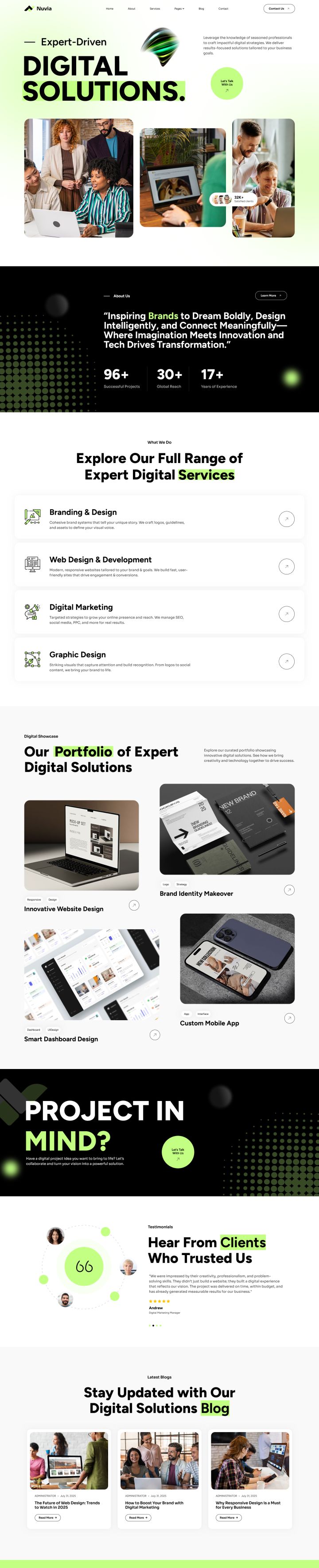 WordPress шаблон ThemeForest Nuvia