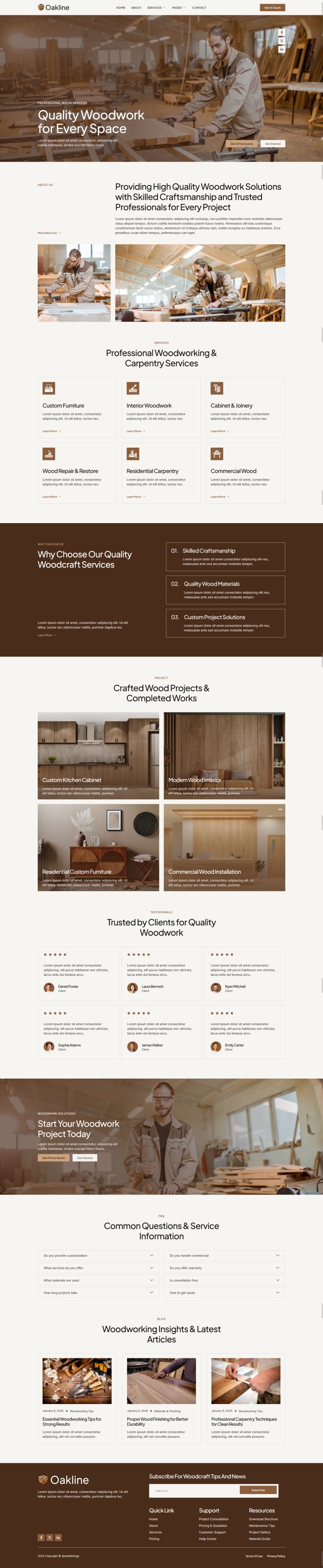 WordPress шаблон ThemeForest Oakline