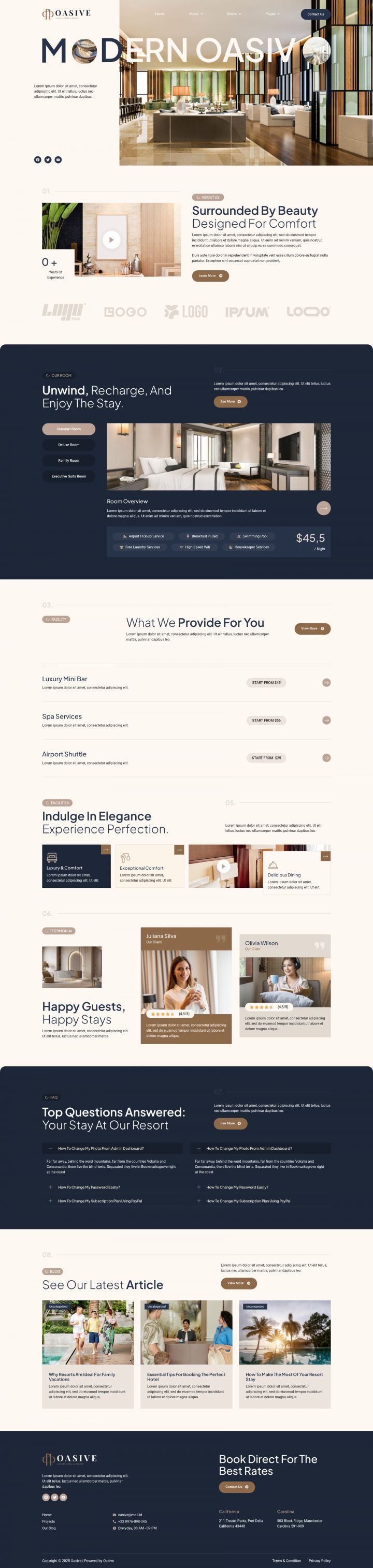 WordPress шаблон ThemeForest Oasive