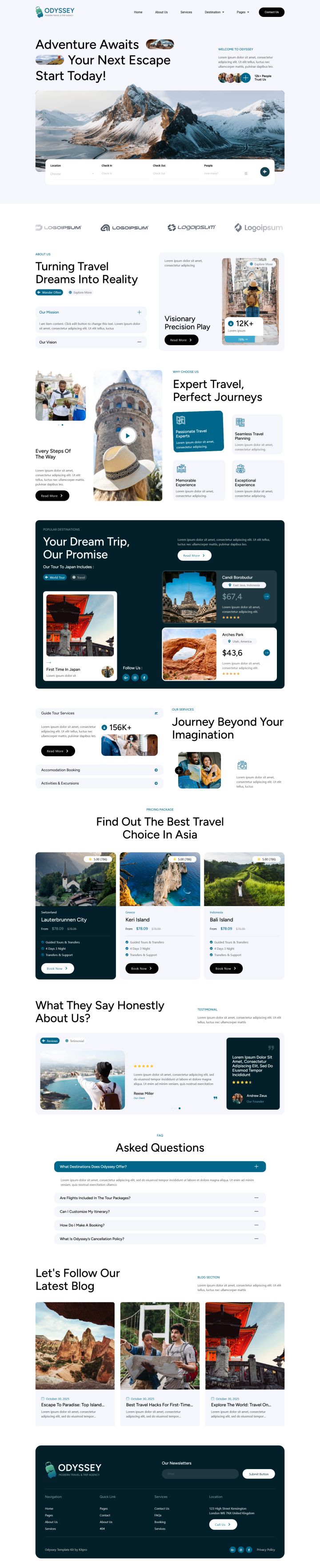 Шаблон ThemeForest Odyssey WordPress шаблон ThemeForest Odyssey