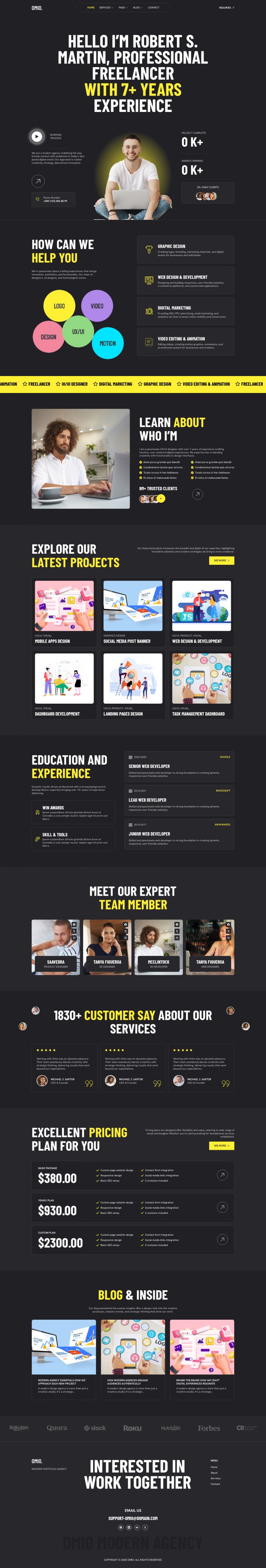 WordPress шаблон ThemeForest Omio