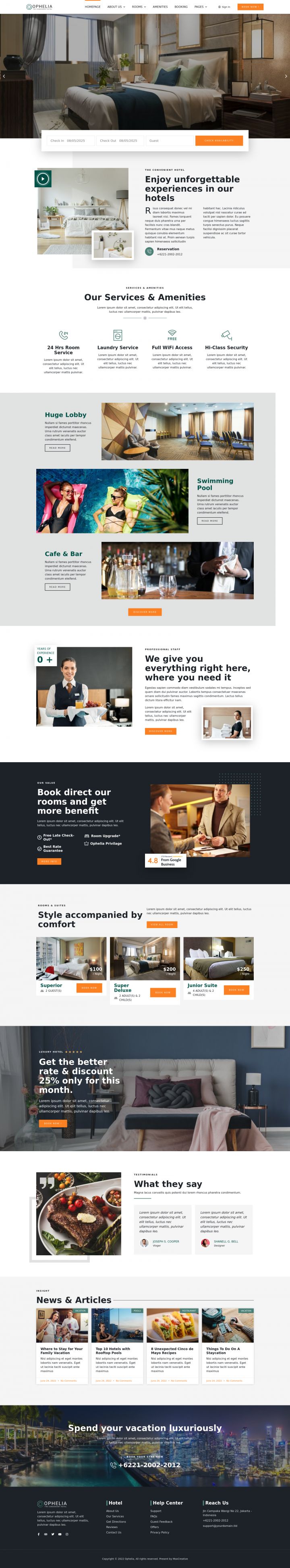 WordPress шаблон ThemeForest Ophelia
