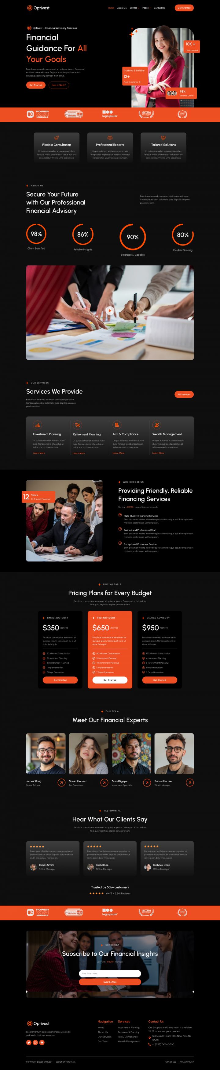 WordPress шаблон ThemeForest Optivest
