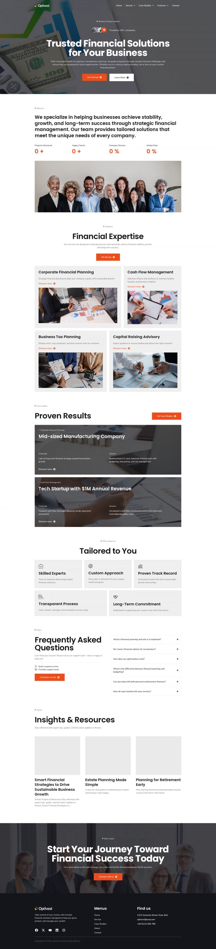 Шаблон ThemeForest Optivest WordPress шаблон ThemeForest Optivest