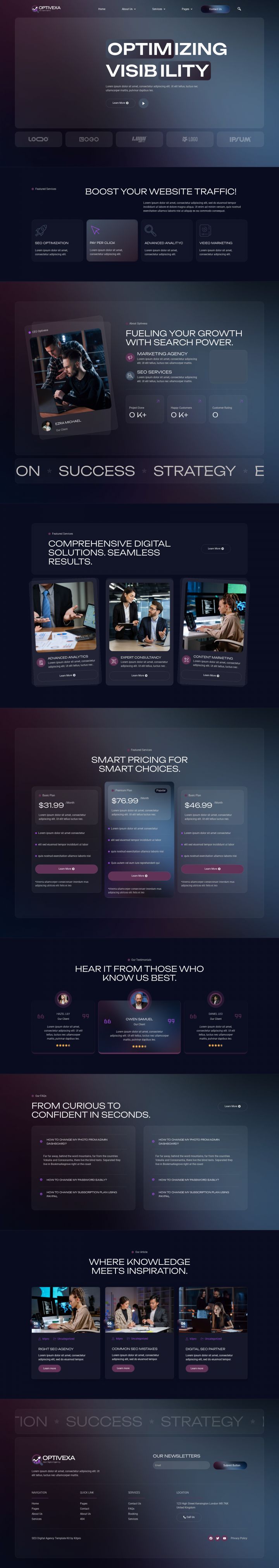 WordPress шаблон ThemeForest Optivexa