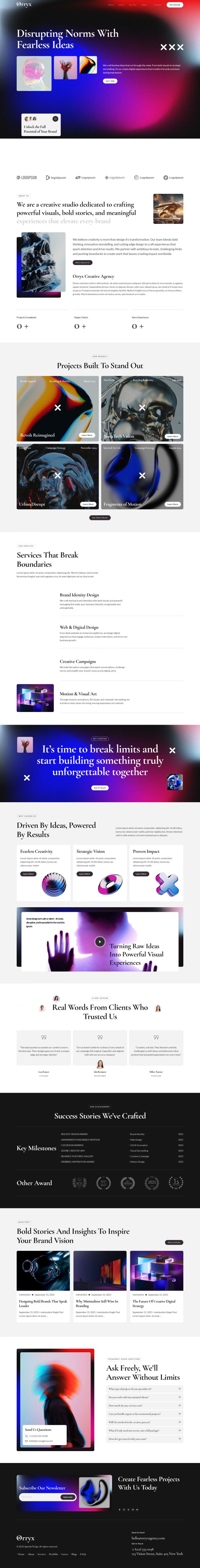 WordPress шаблон ThemeForest Orryx