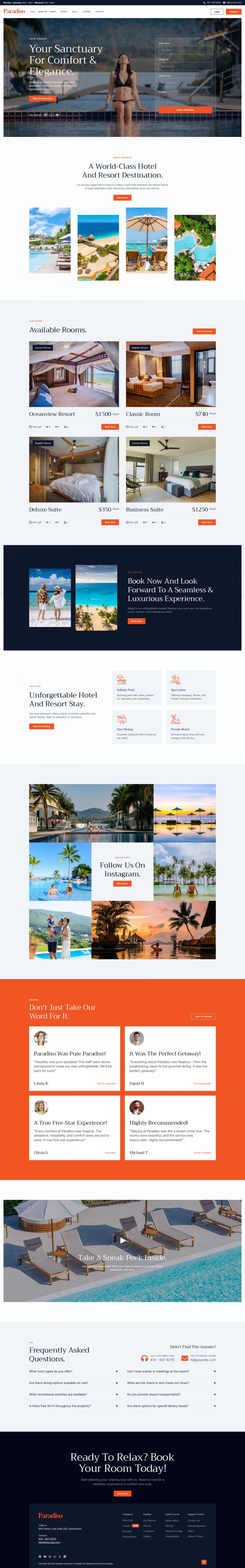 WordPress шаблон ThemeForest Paradiso