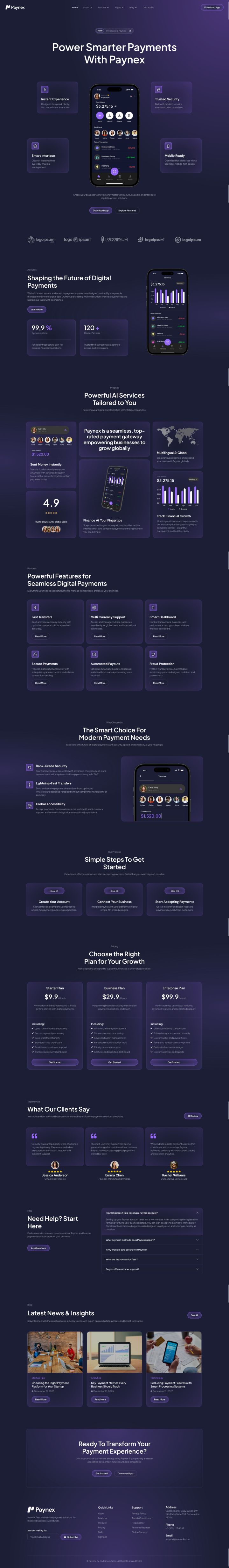 WordPress шаблон ThemeForest Paynex
