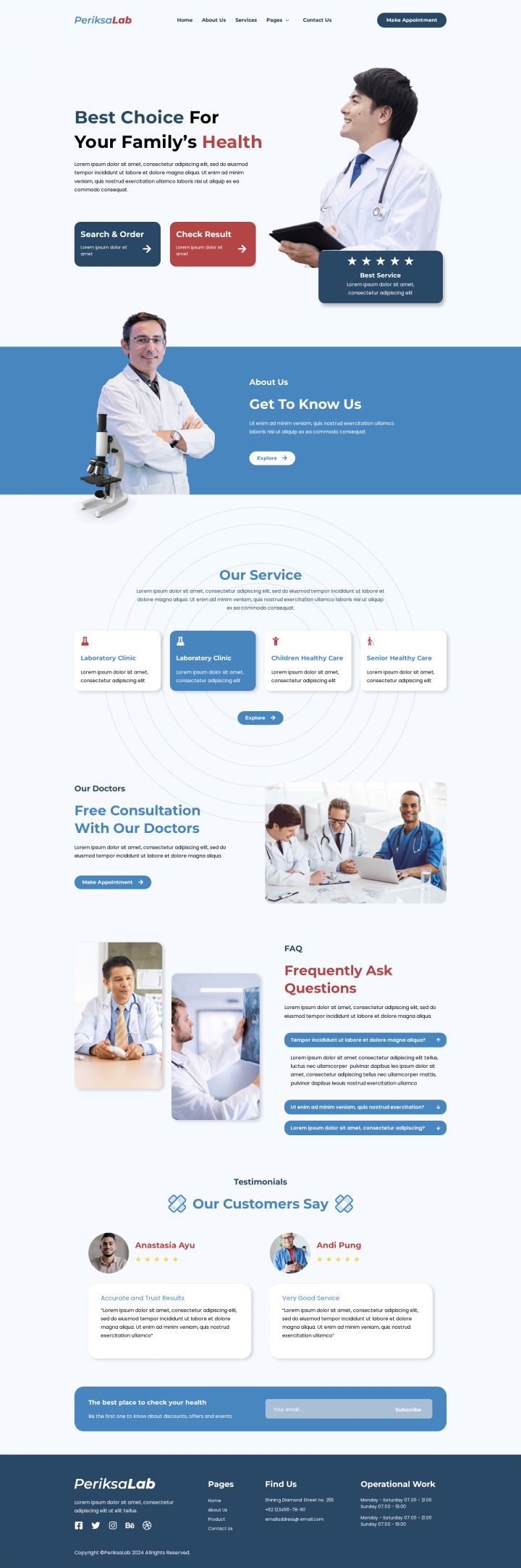 WordPress шаблон ThemeForest Periksalab