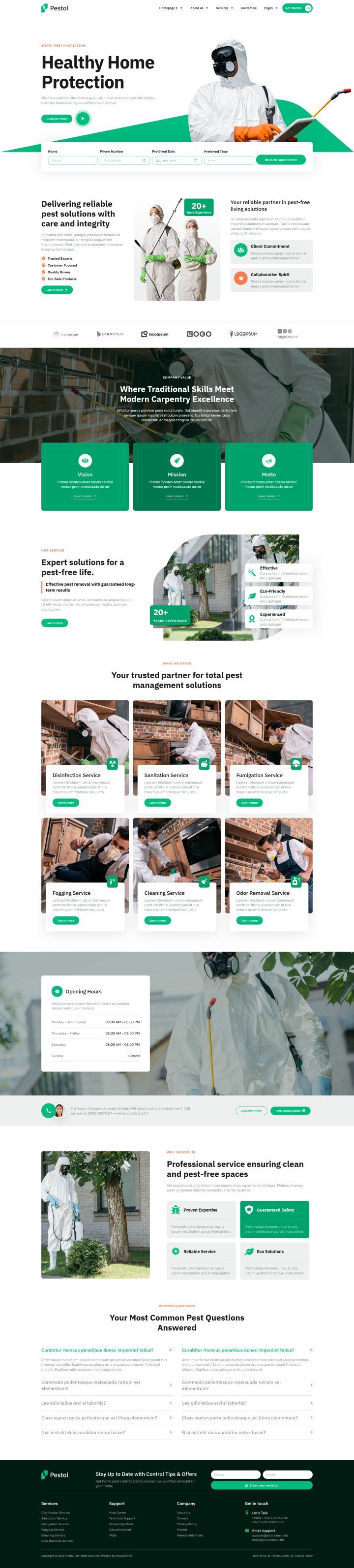 WordPress шаблон ThemeForest Pestol