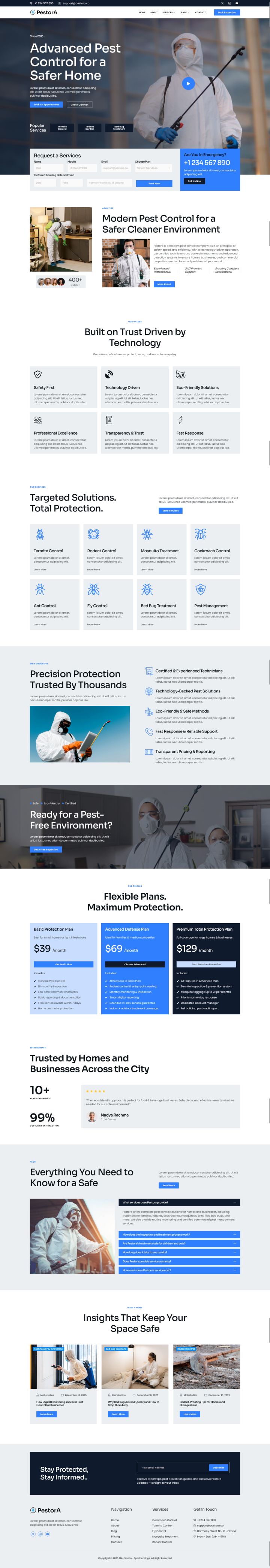WordPress шаблон ThemeForest Pestora