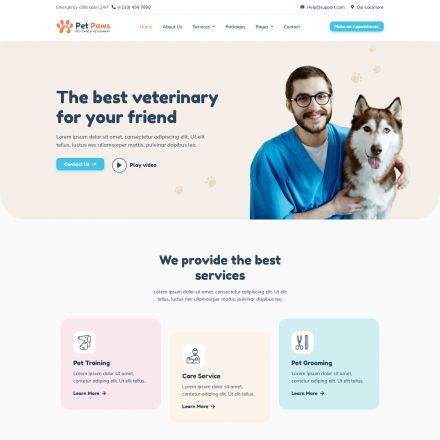 ThemeForest Pet Paws