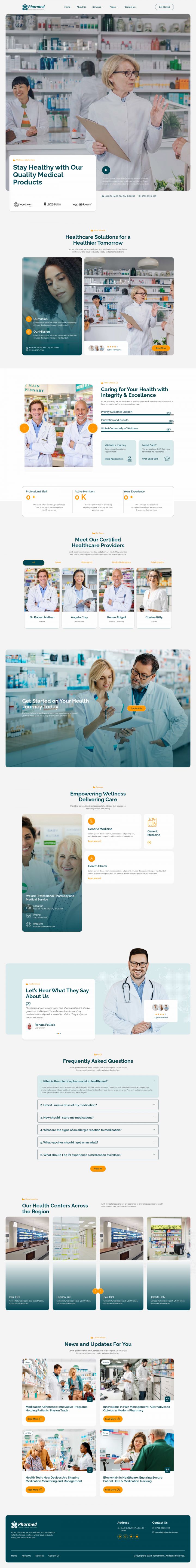 WordPress шаблон ThemeForest Pharmed