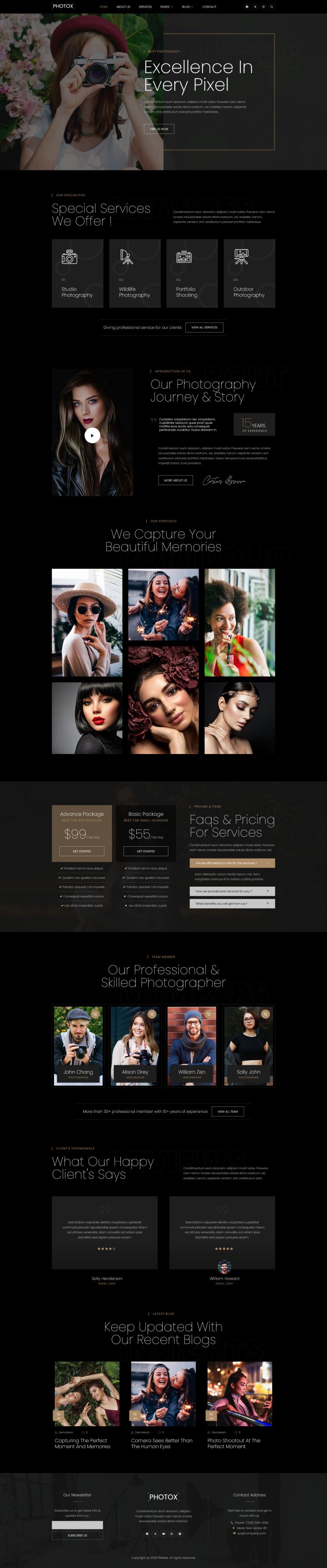 WordPress шаблон ThemeForest Photox