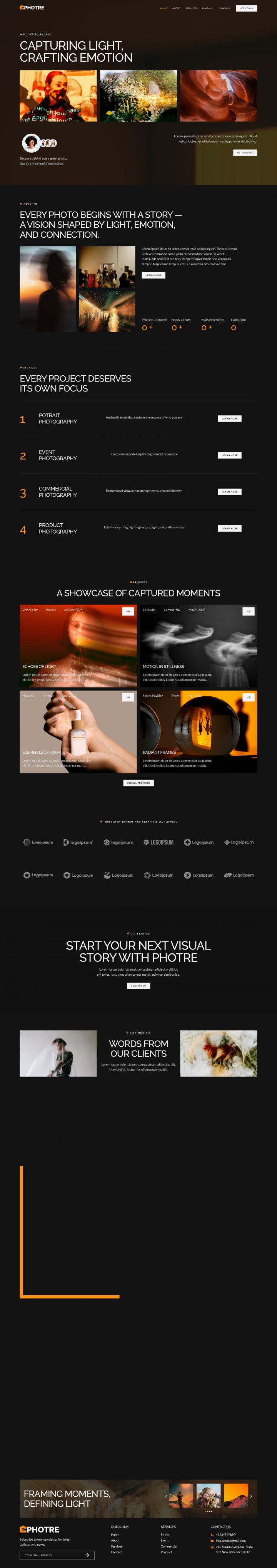 Шаблон ThemeForest Photre WordPress шаблон ThemeForest Photre