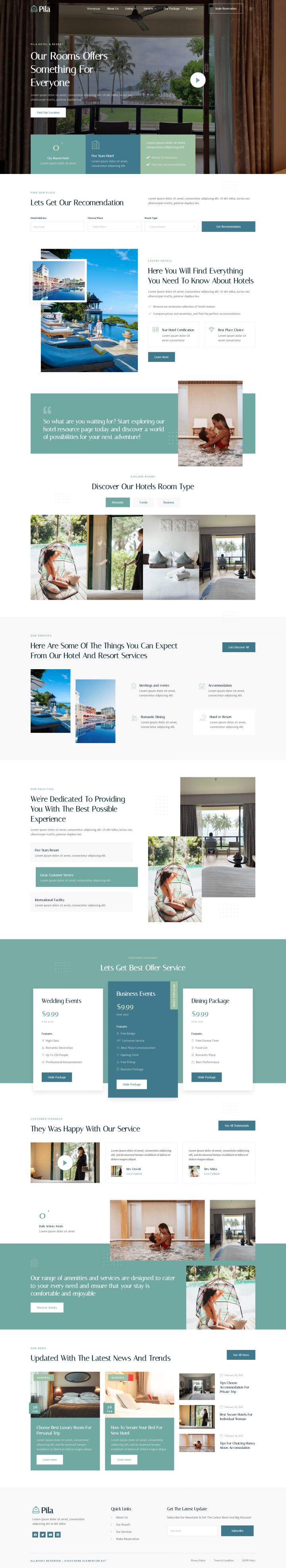 WordPress шаблон ThemeForest Pila