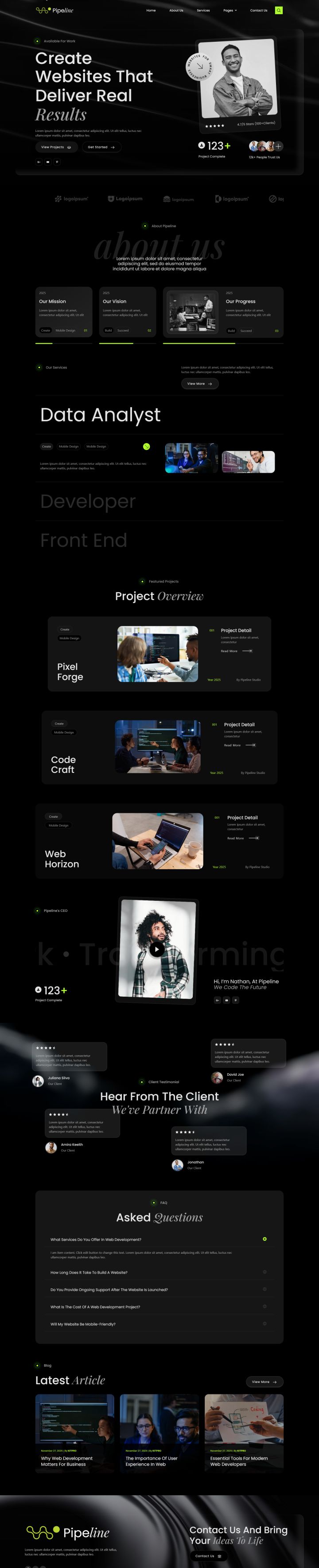 Шаблон ThemeForest Pipeline WordPress шаблон ThemeForest Pipeline