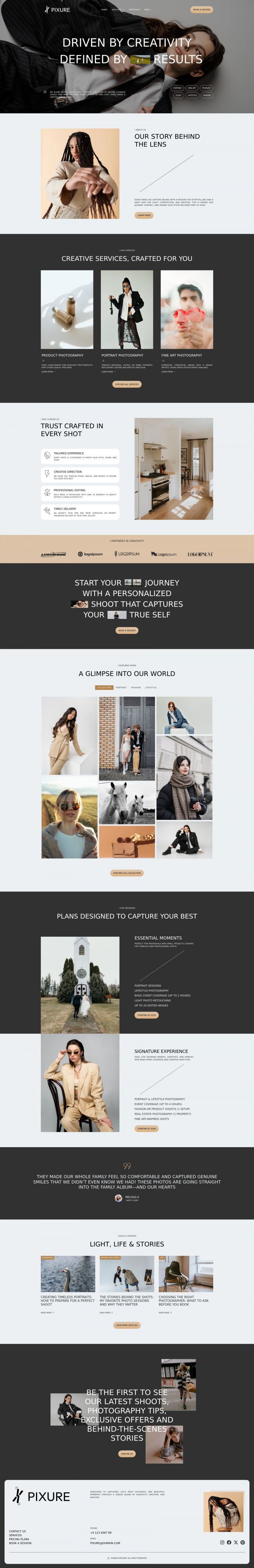 WordPress шаблон ThemeForest Pixure