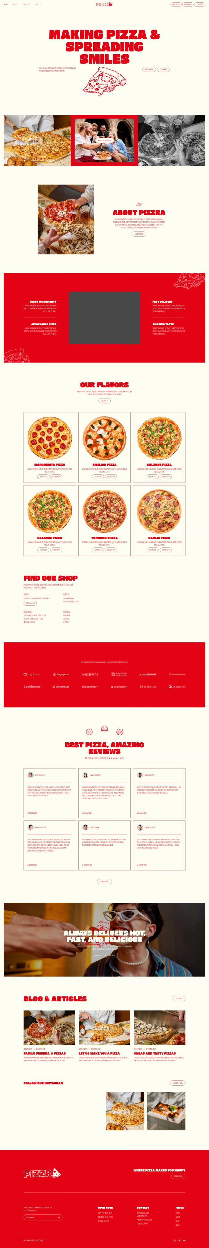 Шаблон ThemeForest Pizzra WordPress шаблон ThemeForest Pizzra