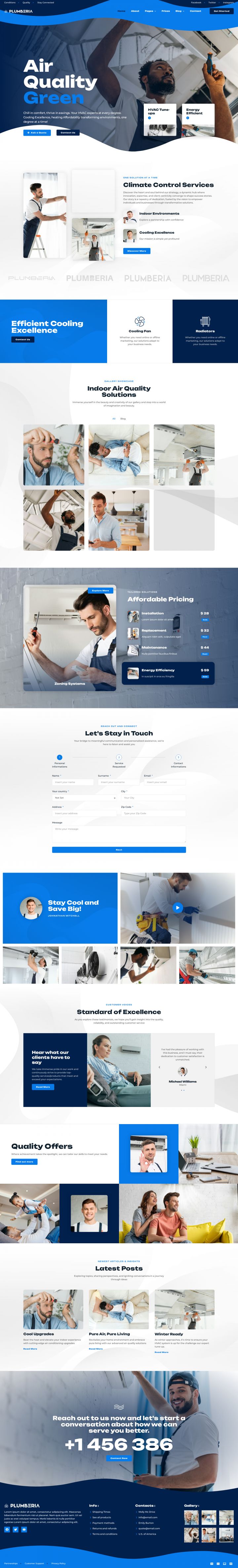 WordPress шаблон ThemeForest Plumberia